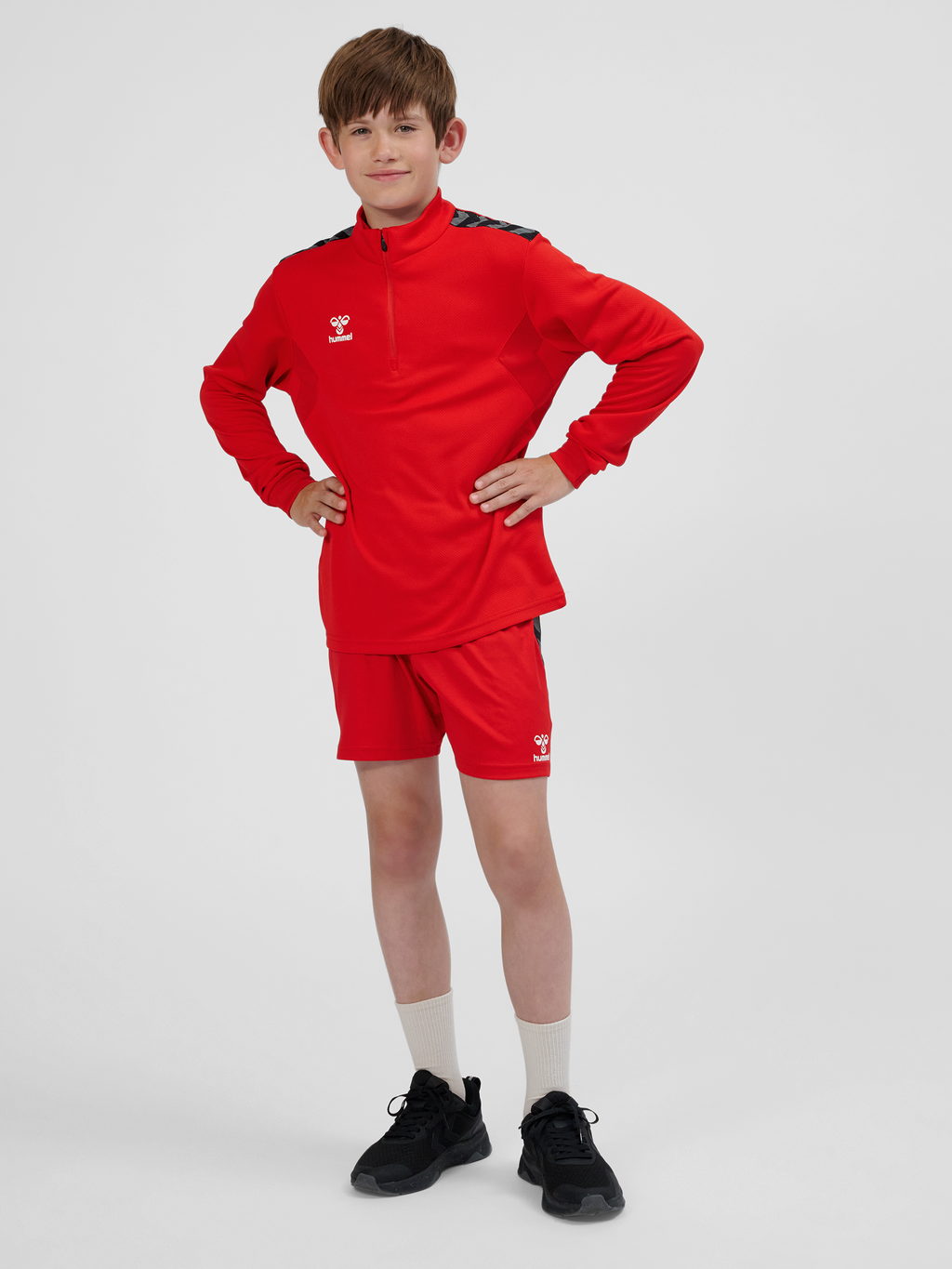 hmlAUTHENTIC HALF ZIP SWEAT KIDS