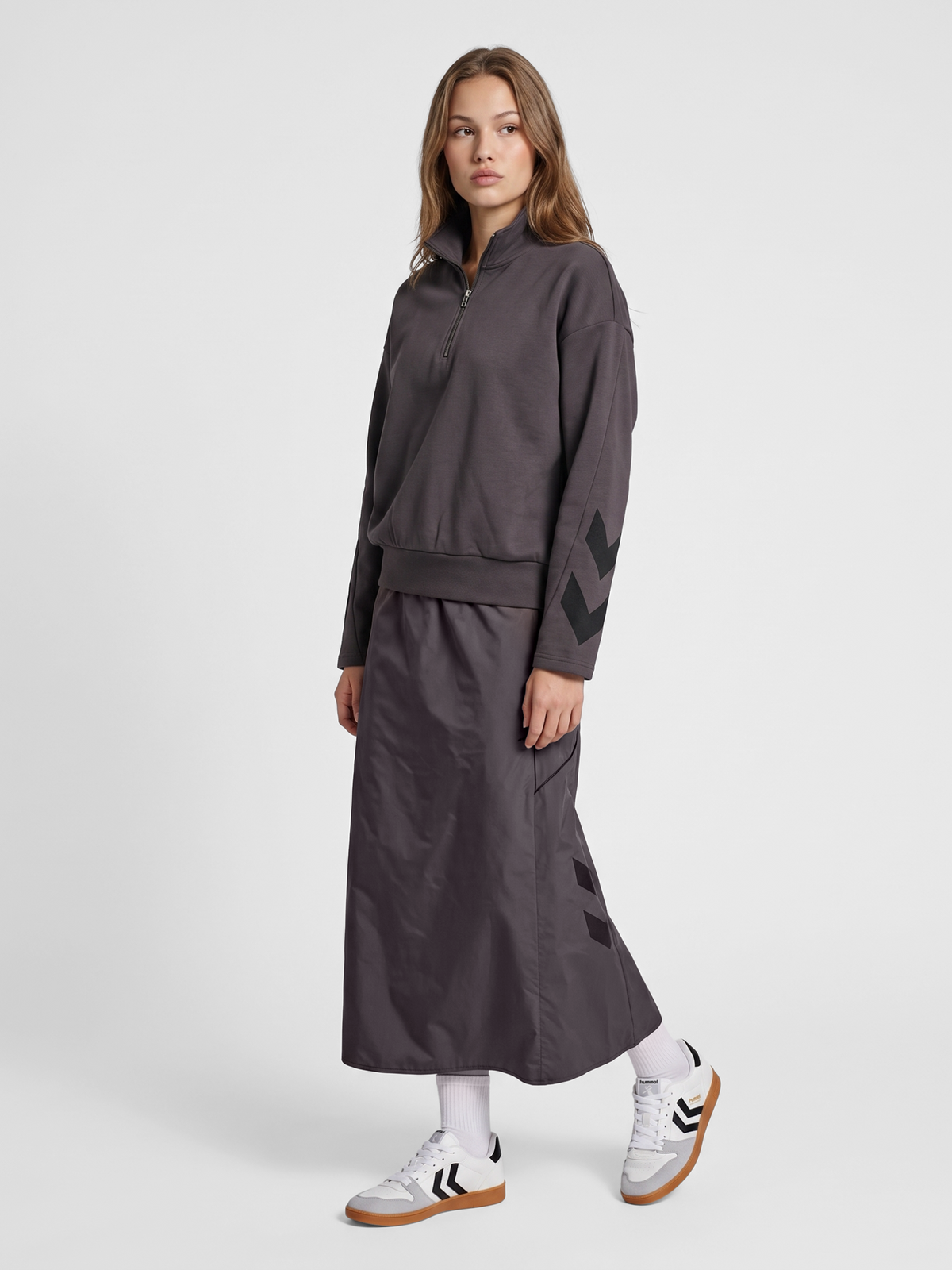 hmlI-D ZIP POLO SWEATSHIRT