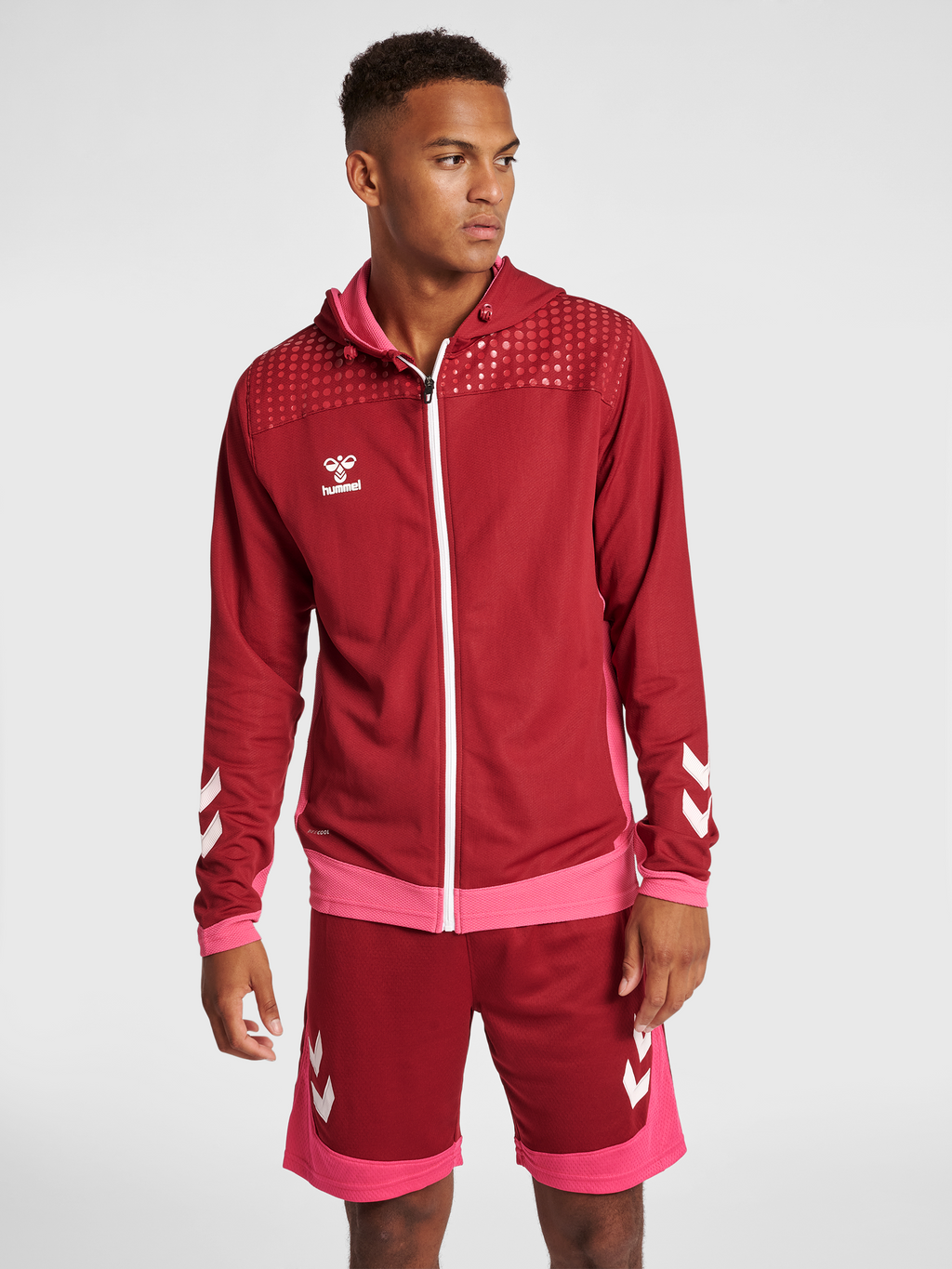 hmlLEAD ZIP POLY HOODIE