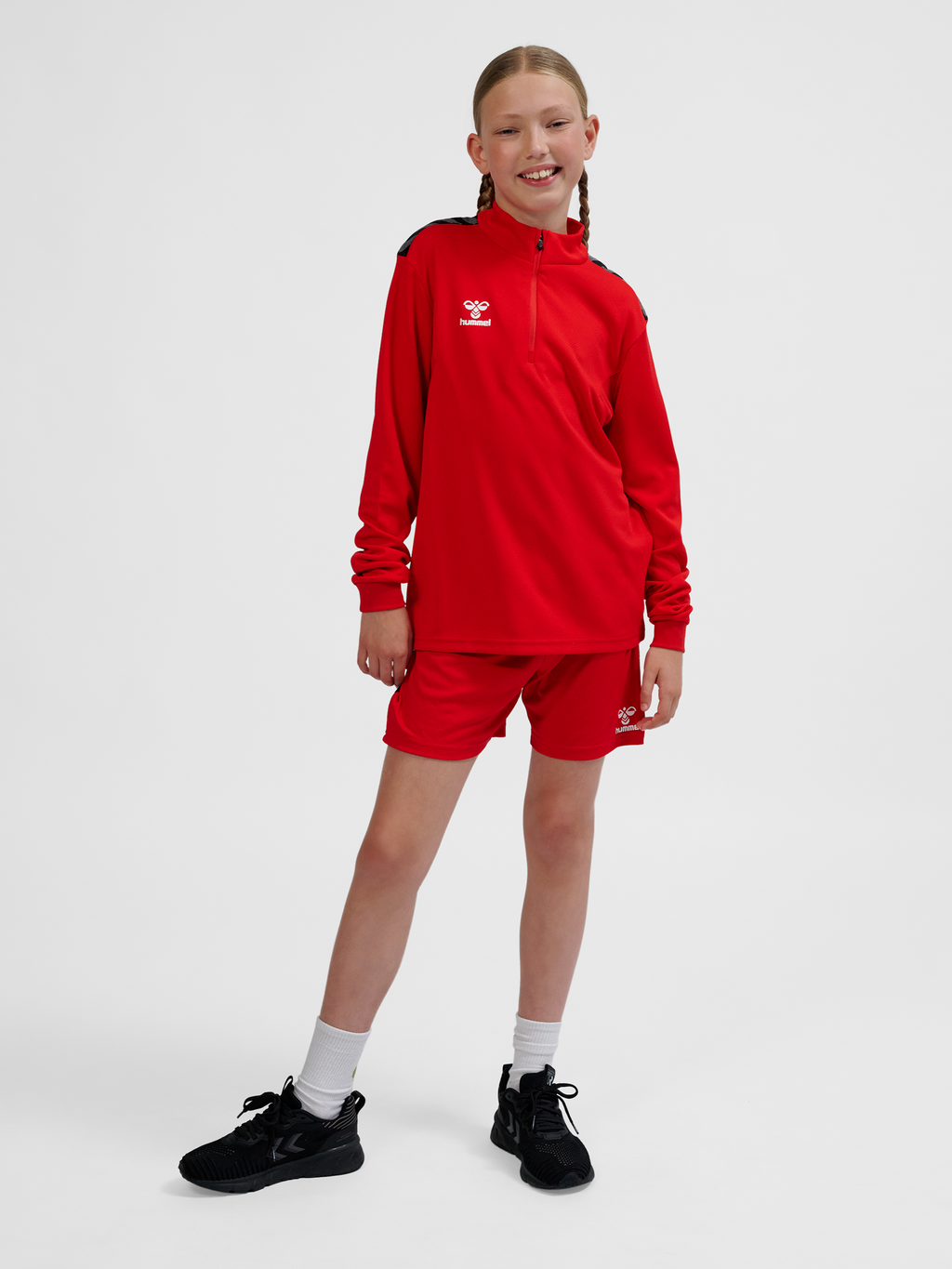 hmlAUTHENTIC HALF ZIP SWEAT KIDS