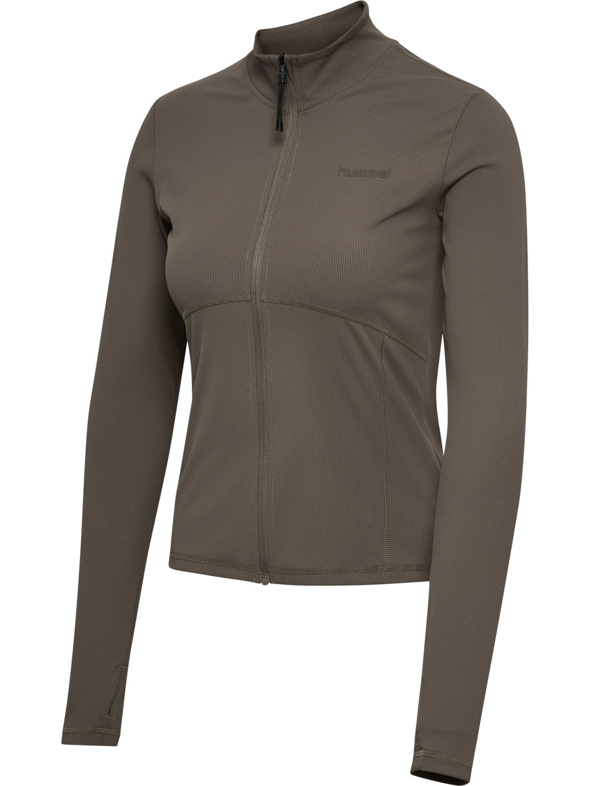 hmlPRIMA W RIB ZIP BLOUSE