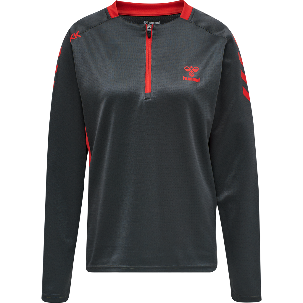 hmlACTION POLY HALF ZIP SWEAT WOMAN