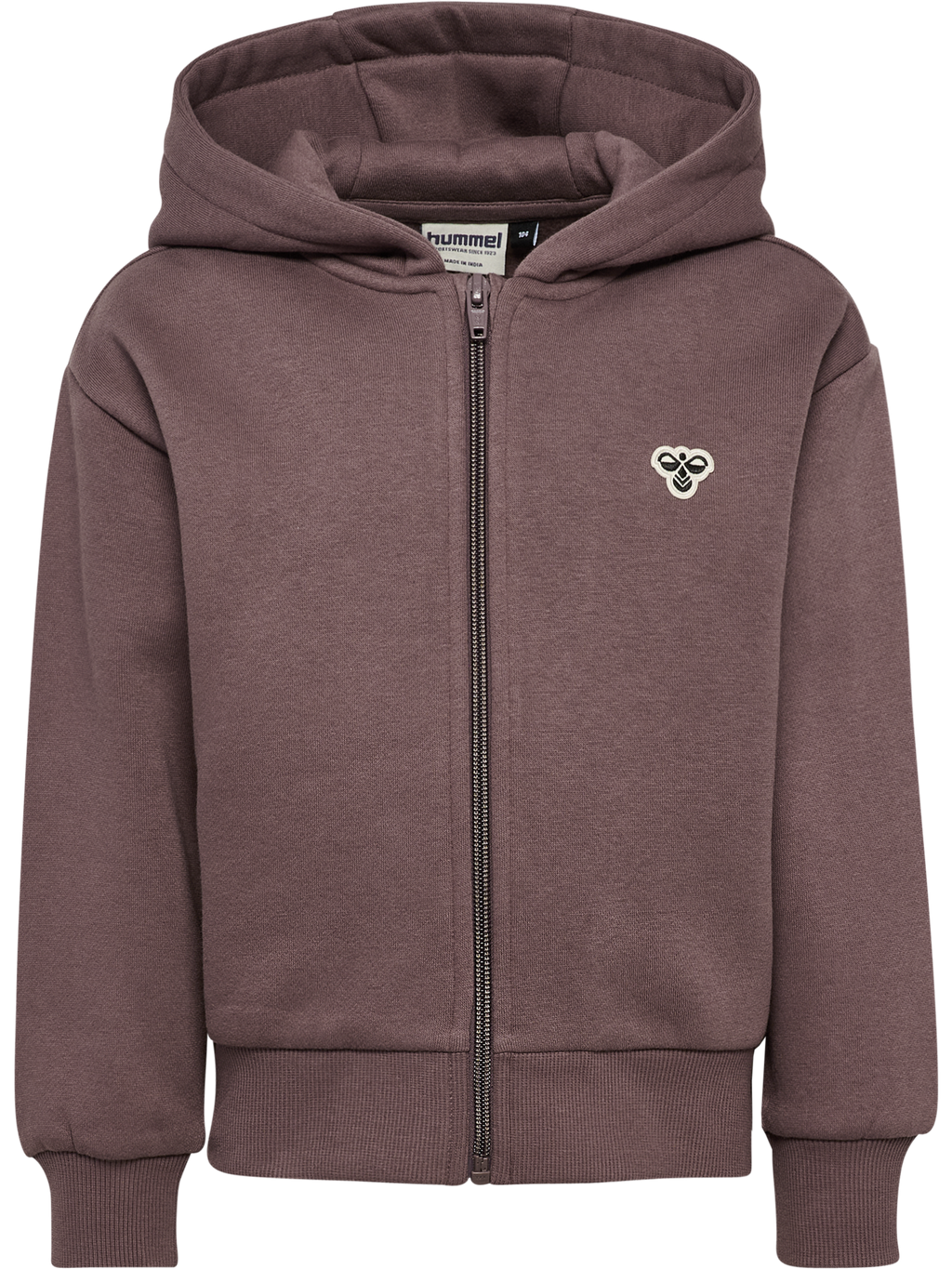 hmlJR LOOSE ZIP HOODIE BEE